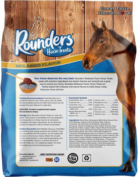 Kent / Blue Seal Rounders Molasses Flavor Horse Treats, 30-oz bag