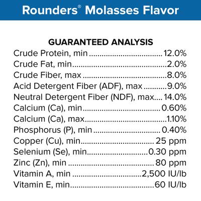 Show full view: Kent / Blue Seal Rounders Molasses Flavor Horse Treats, 30-oz bag slide 6 of 8