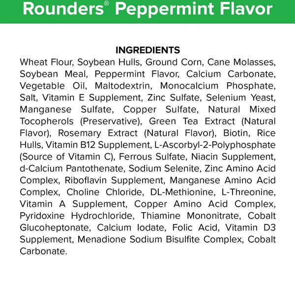 Show full view: Kent / Blue Seal Rounders Peppermint Flavor Horse Treats, 30-oz bag slide 5 of 8