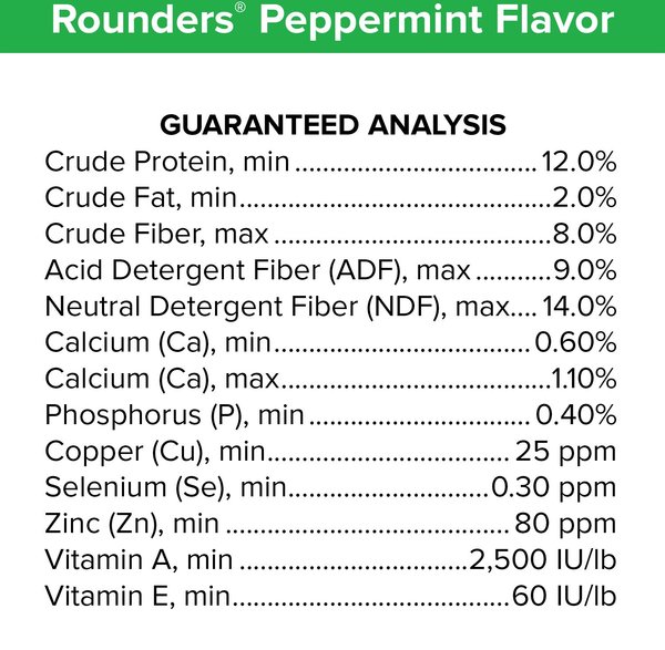 Show full view: Kent / Blue Seal Rounders Peppermint Flavor Horse Treats, 30-oz bag slide 6 of 8