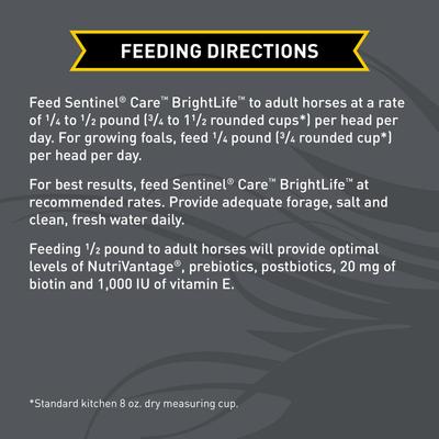 Show full view: Kent / Blue Seal Sentinel Care BrightLife Horse Feed, 25-lb bag slide 4 of 7