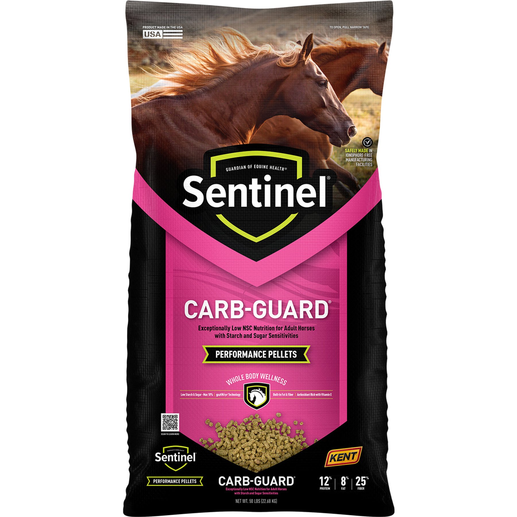 Kent / Blue Seal Sentinel Care Carb-Guard Horse Feed, 50-lb bag
