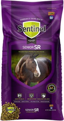 Show full view: Kent / Blue Seal Sentinel Senior SR Low Sugar Low Starch Horse Feed, 50-lb bag slide 1 of 10