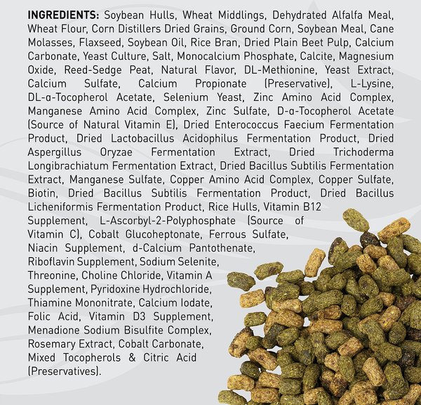 Show full view: Kent / Blue Seal Sentinel Senior SR Low Sugar Low Starch Horse Feed, 50-lb bag slide 5 of 10