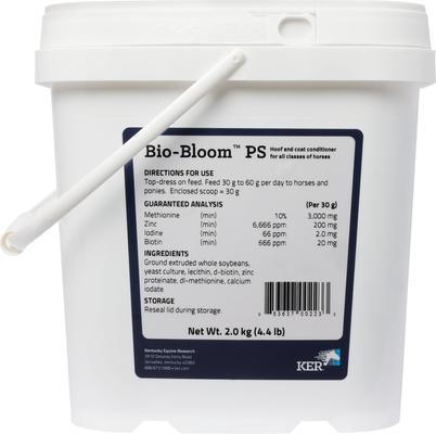 Show full view: Kentucky Equine Research Bio-Bloom PS Coat Conditioner Powder Horse Supplement, 4.4-lb bucket slide 2 of 5