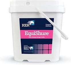 Kentucky Equine Research EquiShure Time-Released Hindgut Buffer Powder Horse Supplement, 15.9-lb tub