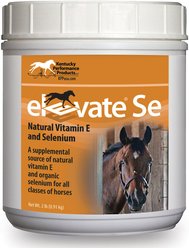 Kentucky Performance Products Elevate Se Vitamin E & Selenium Powder Horse Supplement, 2-lb jar