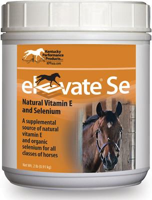 Show full view: Kentucky Performance Products Elevate Se Vitamin E & Selenium Powder Horse Supplement, 2-lb jar slide 1 of 4