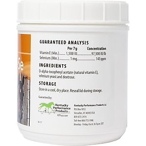 Kentucky Performance Products Elevate Se Vitamin E & Selenium Powder Horse Supplement, 2-lb jar
