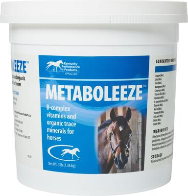 Show full view: Kentucky Performance Products Metaboleeze Metabolic Support Powder Horse Supplement, 3-lb tub slide 1 of 4