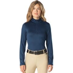 Kerrits Ice Fil Lite Solid Long Sleeve Shirt, Navy, Medium