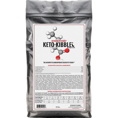 Ketogenic Pet Food Ketogenic Pet Food Keto Kibble Dog & Cat Dry Food, 18-lb bag