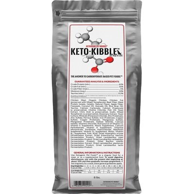 Ketogenic Pet Food Ketogenic Pet Food Keto Kibble Dog & Cat Dry Food, 8-lb bag