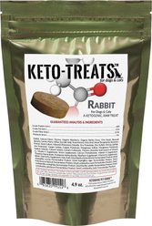 Ketogenic Pet Food Keto Rabbit Freeze-Dried Dog & Cat Treats, 4.9-oz bag
