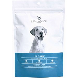 KetoNatural Ketona Single Ingredient Chicken Liver Flavor Freeze-Dried Dog Treats, 2-oz bag