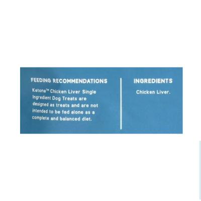 Show full view: KetoNatural Ketona Single Ingredient Chicken Liver Flavor Freeze-Dried Dog Treats, 2-oz bag slide 6 of 10