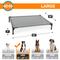 Show in main carousel: K&H Pet Products All Weather Outdoor Elevated Cot Dog Bed, Gray, Large slide 4 of 12