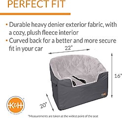 K&H Pet Products Bucket Booster Seat Knockdown Dog Booster Seat, Gray, Large slide 2 of 8