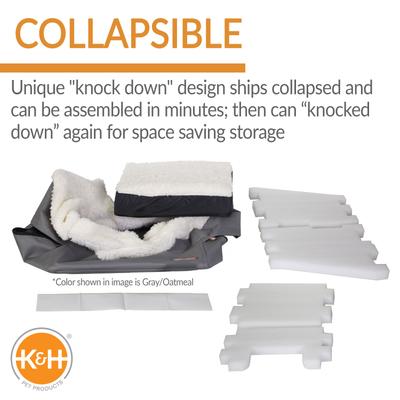 Show full view: K&H Pet Products Bucket Booster Seat Rectangle Knockdown Dog Booster Seat, Chocolate, Large slide 4 of 10