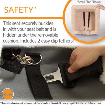 Show full view: K&H Pet Products Bucket Booster Seat Rectangle Knockdown Dog Booster Seat, Chocolate, Large slide 5 of 10