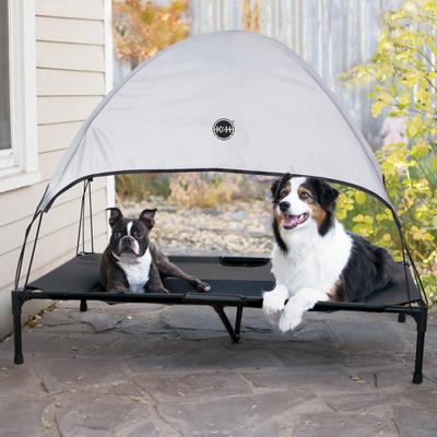 Show full view: K&H Pet Products Canopy Add on for Elevated Dog Bed, Gray, X-Large slide 1 of 9
