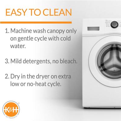 Show full view: K&H Pet Products Canopy Add on for Elevated Dog Bed, Gray, X-Large slide 4 of 9