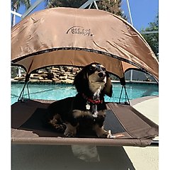 K&H Pet Products Canopy Add on for Elevated Dog Bed, Tan, Small