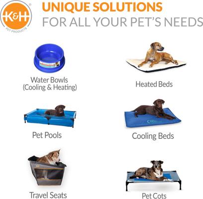 Show full view: K&H Pet Products Canopy Add on for Elevated Dog Bed, Tan, X-Large slide 5 of 9