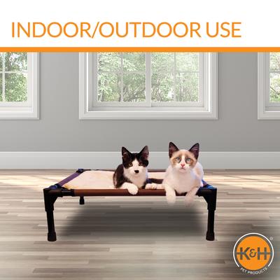 Show full view: K&H Pet Products Comfy Pet Cot Elevated Pet Bed, Chocolate/Tan, Small slide 5 of 12
