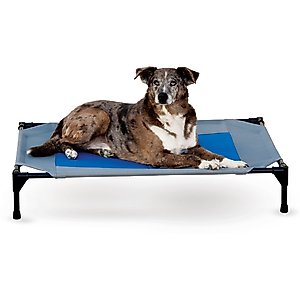 Coolaroo HeatShield Cooling Fabric Elevated Dog Bed