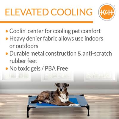 Show full view: K&H Pet Products Coolin' Outdoor Elevated Cot Dog Bed, Large slide 4 of 11