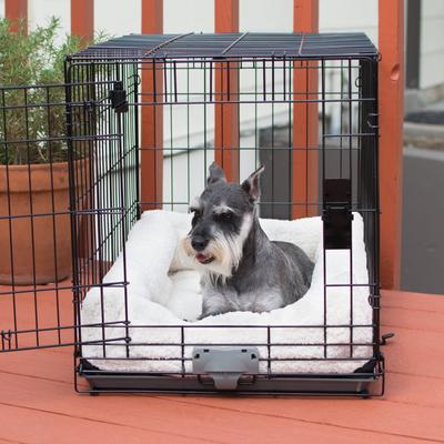 Show full view: K&H Pet Products Deluxe Bolster Dog Crate Pad, Natural, Medium slide 1 of 12
