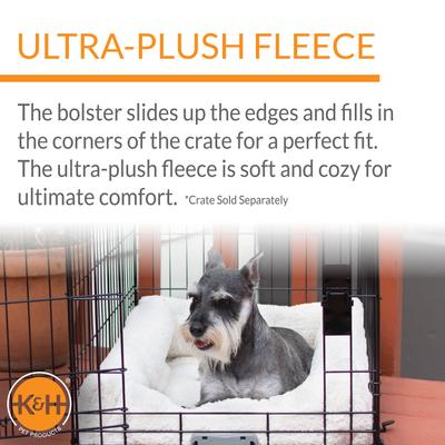 Show full view: K&H Pet Products Deluxe Bolster Dog Crate Pad, Natural, Medium slide 4 of 12