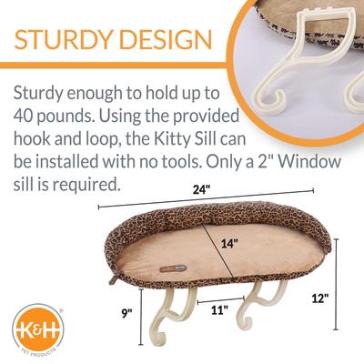 K&H Pet Products Deluxe Kitty Sill Cat Window Perch