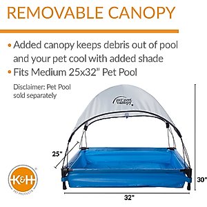 K&H Pet Products Dog Pool Canopy, Small