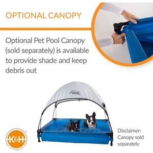 K&H Pet Products Dog Pool & Pet Bath, Blue, Large
