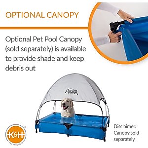 K&H Pet Products Dog Pool & Pet Bath, Blue, X-Large