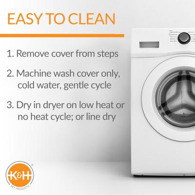 Show full view: K&H Pet Products Dog Stair Steps, Gray, 4 Stair slide 6 of 10