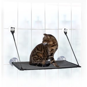 K&H Pet Products EZ Mount Cat Window Perch, Gray