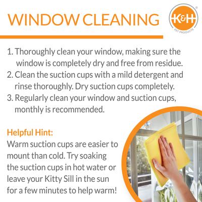 Show full view: K&H Pet Products EZ Mount Cat Window Perch Kitty Sill, Gray slide 8 of 14