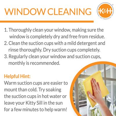 Show full view: K&H Pet Products EZ Mount Kitty Sill Cat Window Perch, Green slide 5 of 11