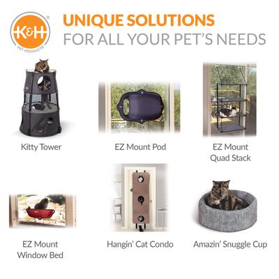 Show full view: K&H Pet Products EZ Mount Quad Stack Cat Furniture slide 8 of 10