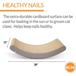 K&H Pet Products EZ Mount Window Kitty Sill Cradle Scratcher Refill, Tan