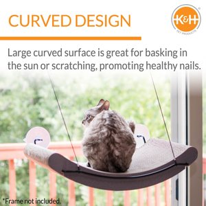 K&H Pet Products EZ Mount Window Kitty Sill Cradle Scratcher Refill, Tan