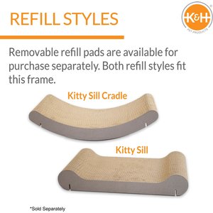 K&H Pet Products EZ Mount Window Scratcher Kitty Sill Cradle, Tan