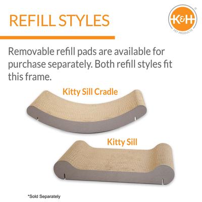 Show full view: K&H Pet Products EZ Mount Window Kitty Sill Cradle Scratcher, Tan slide 5 of 12