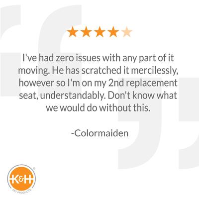 Show full view: K&H Pet Products EZ Mount Window Kitty Sill with Scratcher, Tan slide 8 of 12