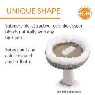 Show full view: K&H Pet Products Ice Eliminator Super Birdbath Deicer, 80 Watt slide 4 of 10