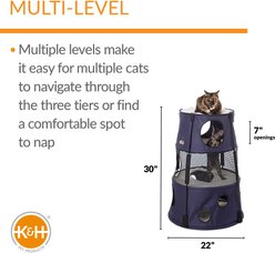 K&H Pet Products Kitty Tower Cat Furniture, Blue slide 2 of 7