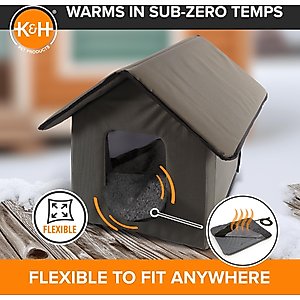 K&H Pet Products Lectro-Soft Outdoor Heated Pad, Gray, Small